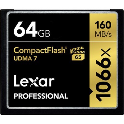 Product: Lexar Pro CF 64GB 160MB/s 1066x Card