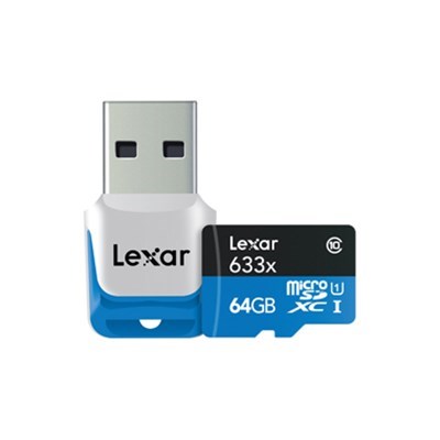 Product: Lexar Micro SDXC 64GB 95MB/s 633x Card