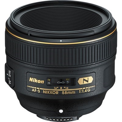 Product: Nikon SH AF-S 58mm f/1.4G FX Nocturnal lens grade 9