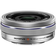 Olympus 14-42mm f/3.5-5.6 Pancake Lens Silver (Electronic Zoom)