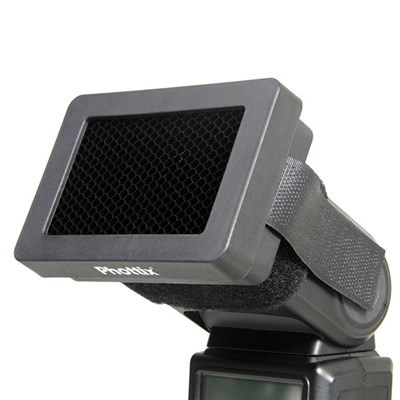 Product: Phottix Honeycomb Grid and Gels for Hot Shoe Flashes