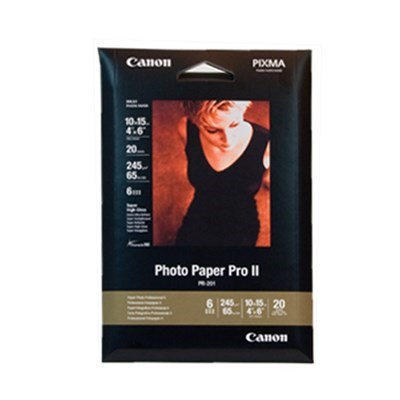 Product: Canon 4x6" Photo Paper Pro II 201 (20)