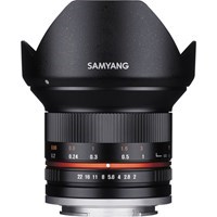 Product: Samyang 12mm f/2 Lens Black: Fujifilm X