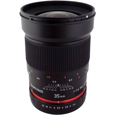 Product: Samyang SH 35mm f/1.4 lens for Nikon (aka: Rokinon) grade 10 demo