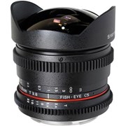 Samyang SH 8mm t/3.8 VDSLR Fisheye lens for Nikon (aka: Rokinon) grade 9
