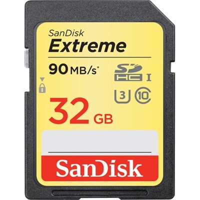 Product: SanDisk SDHC Extreme 32Gb 90MB/s 600x Card