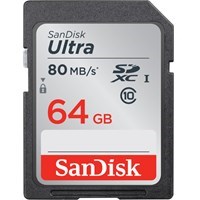 Product: SanDisk 64GB Ultra SDXC Card 80MB/s 533x (2 left at this price)