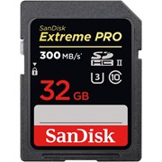 SanDisk 32GB Extreme PRO SDHC Card 300MB/s 2000x UHS-II (1 left st this price)