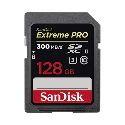 Product: Sandisk SH Extreme PRO 128GB SDXC Card 300MB/s 2000x UHS-II grade 9 damaged packaging: never used