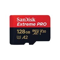 Product: SanDisk 128GB Extreme Pro Micro SDXC Card 200mb/sw/ Adapter