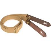 Billingham Shoulder Sling Stowaway Khaki Webbing/Chocolate Leather