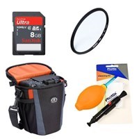 Product: Misc Single Upgrade kit - 58mm UV Filter 1x SanDisk 16GB SD Card 1x Cleaning Kit 1x Small Bag