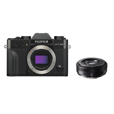 Product: Fujifilm X-T30 black + 27mm f/2.8 black kit