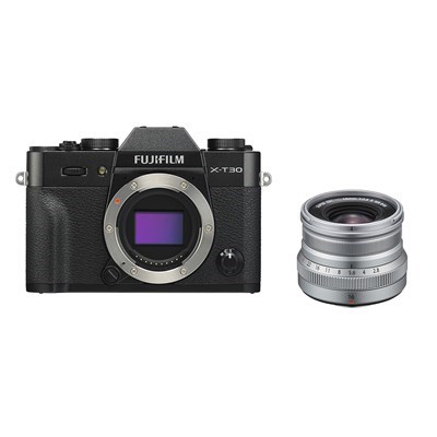 Product: Fujifilm X-T30 black + 16mm f/2.8 WR silver kit