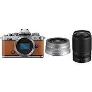 Nikon Z fc Body Amber Brown + 16-50mm f/3.5-6.3 VR Silver + 50-250mm f/4.5-6.3 VR Black Kit