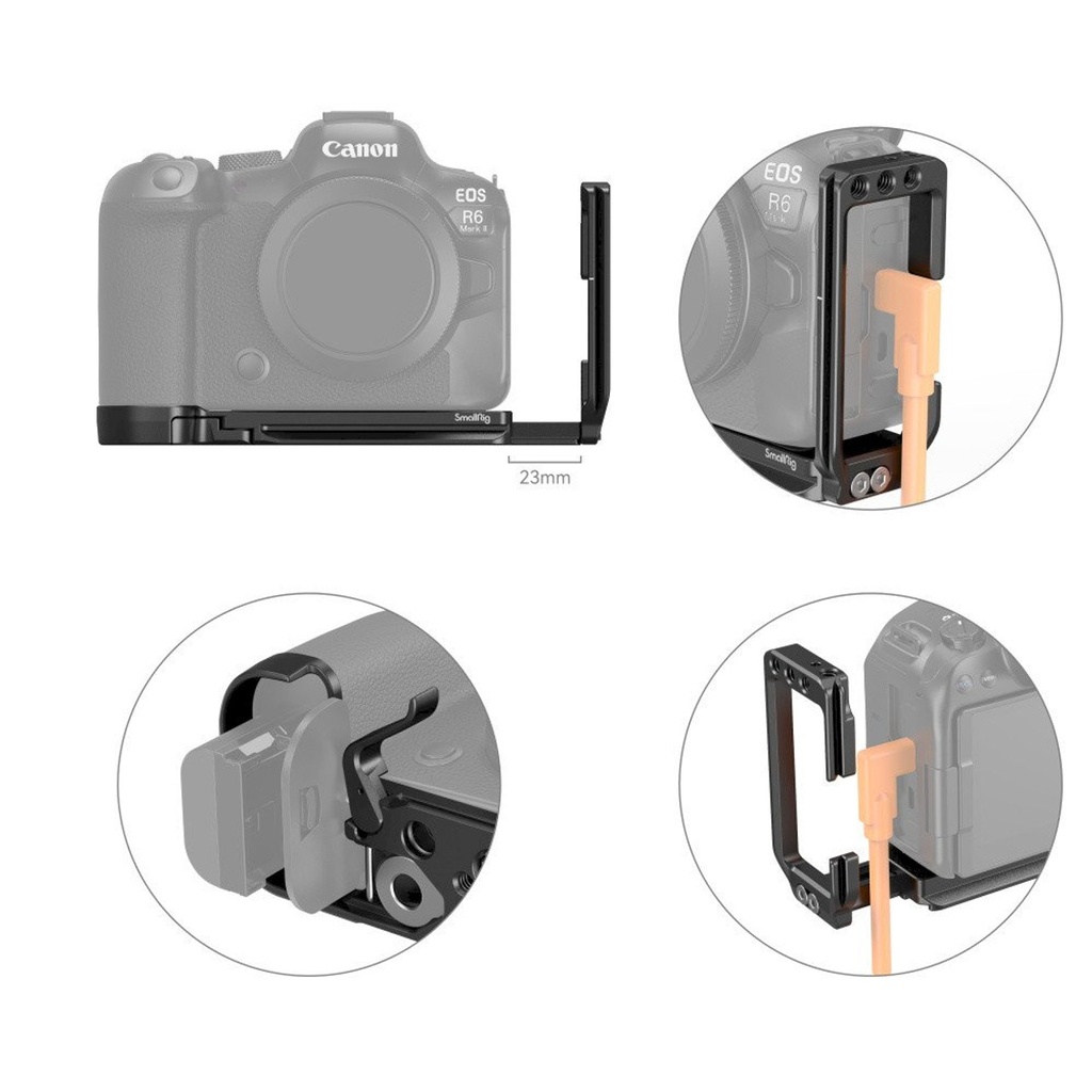 SmallRig L-Bracket for Canon EOS R6 Mark II / R5 / R5 C / R6 