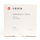 Leica 90mm f/2 Summicron-M (6-bit coded) (III) - Grade 9 
