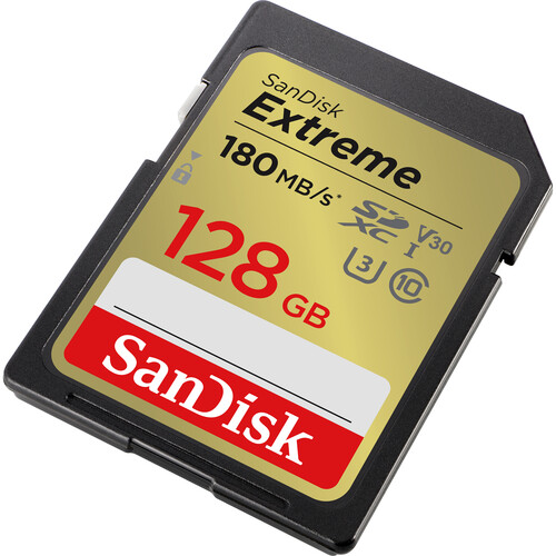 SanDisk 128GB Extreme UHS-I SDXC Memory Card - Grade 9 