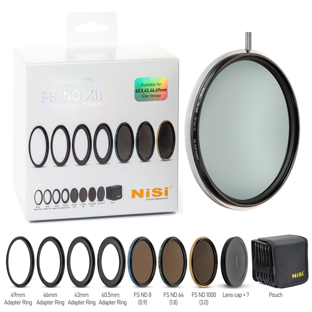Nisi Swift FS ND Filter Kit (40.5-49mm filter threads) - Grade 10