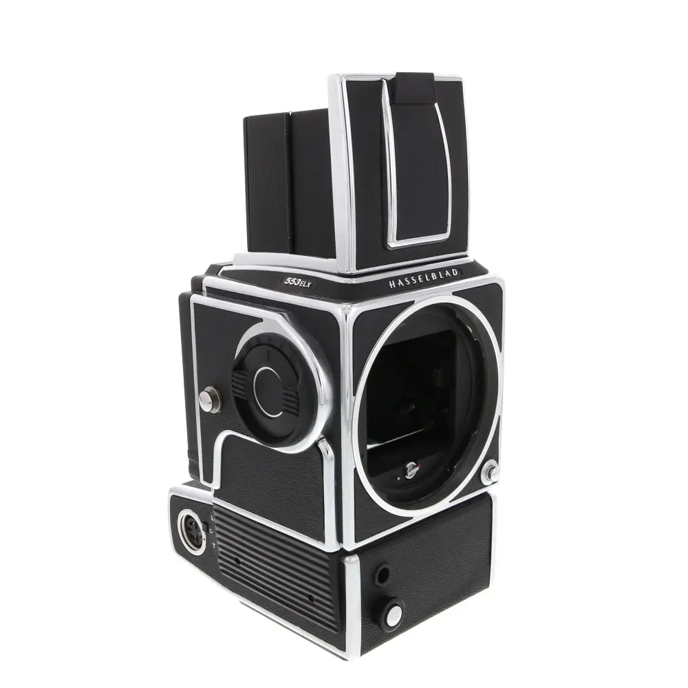 Hasselblad 553 ELX Body Chrome w/- 50mm f/4 T* Distagon CF lens , A24 Filmback & TRipod Quick coupling - Grade 9