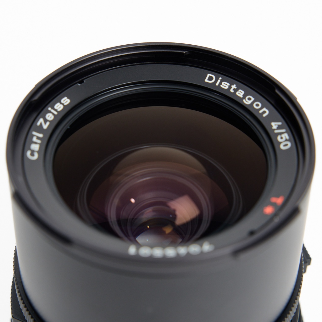 Hasselblad 50mm f/4 Distagon CF T* Lens w/- Lens hood - Grade 10