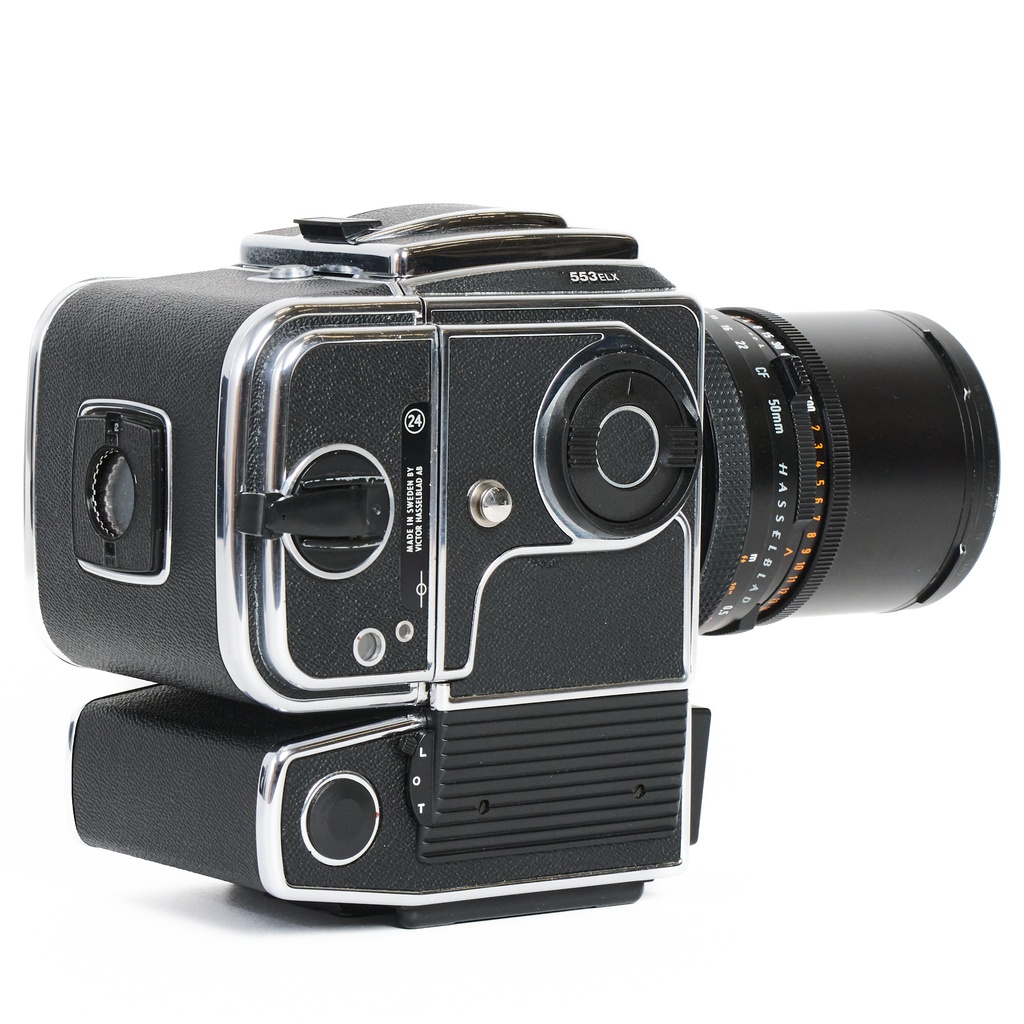 Hasselblad 553 ELX Body Chrome w/- 50mm f/4 Distagon CF T* Lens - Grade 9