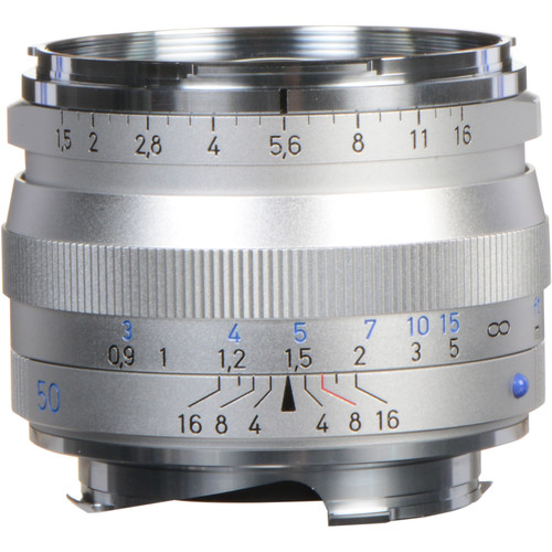 Zeiss 50mm f/1.5 C Sonnar T* ZM lens Silver - Grade 10