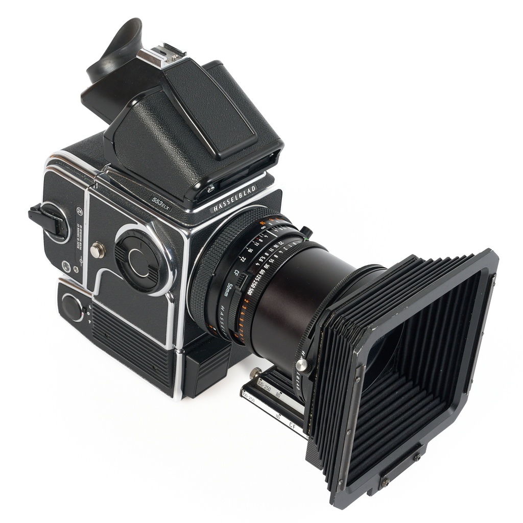 Hasselblad 553 ELX Body Chrome w/- 50mm f/4 Distagon CF T* Lens - Grade 9