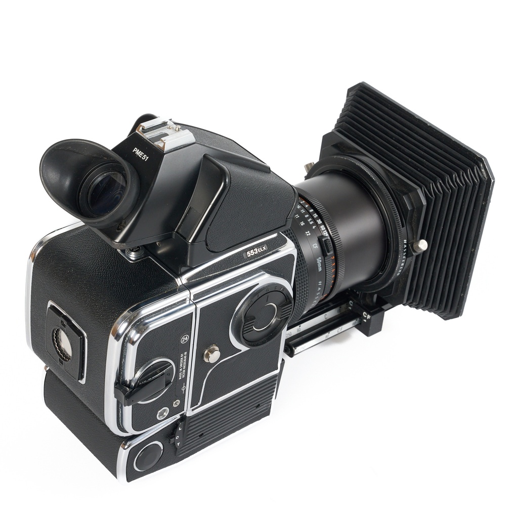 Hasselblad 553 ELX Body Chrome w/- 50mm f/4 Distagon CF T* Lens - Grade 9