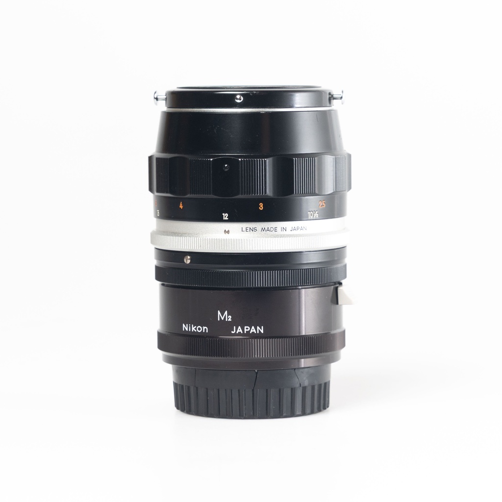 Nikon Micro-Nikkor Auto 55mm f/3.5 Lens w/- M2 Ext Tube - Grade 8