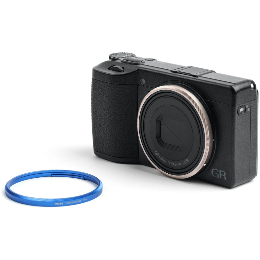 NiSi Ring Cap Kit for Ricoh GR IV (Royal Blue & Titanium Gray)
