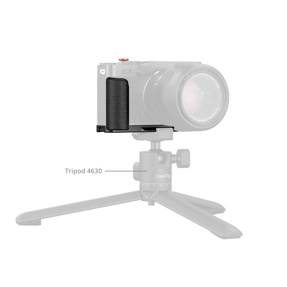 SmallRig 5448 L-Shaped Mount Plate with Silicone Handle for FUJIFILM X-E5 (Black)