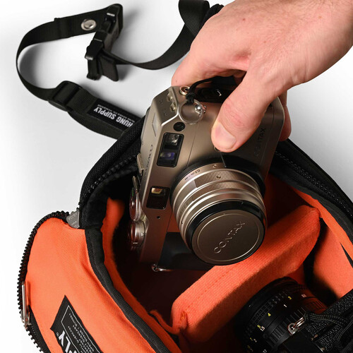 Hung Supply Sidewalk Camera Sling - Black/Orange