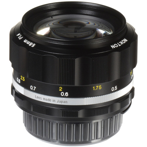 Voigtlander 58mm f/1.4 SL-IIS NOKTON Black Lens: Nikon F