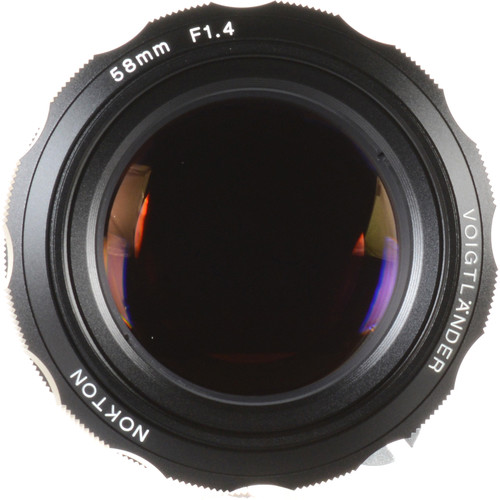 Voigtlander 58mm f/1.4 SL-IIS NOKTON Black Lens: Nikon F