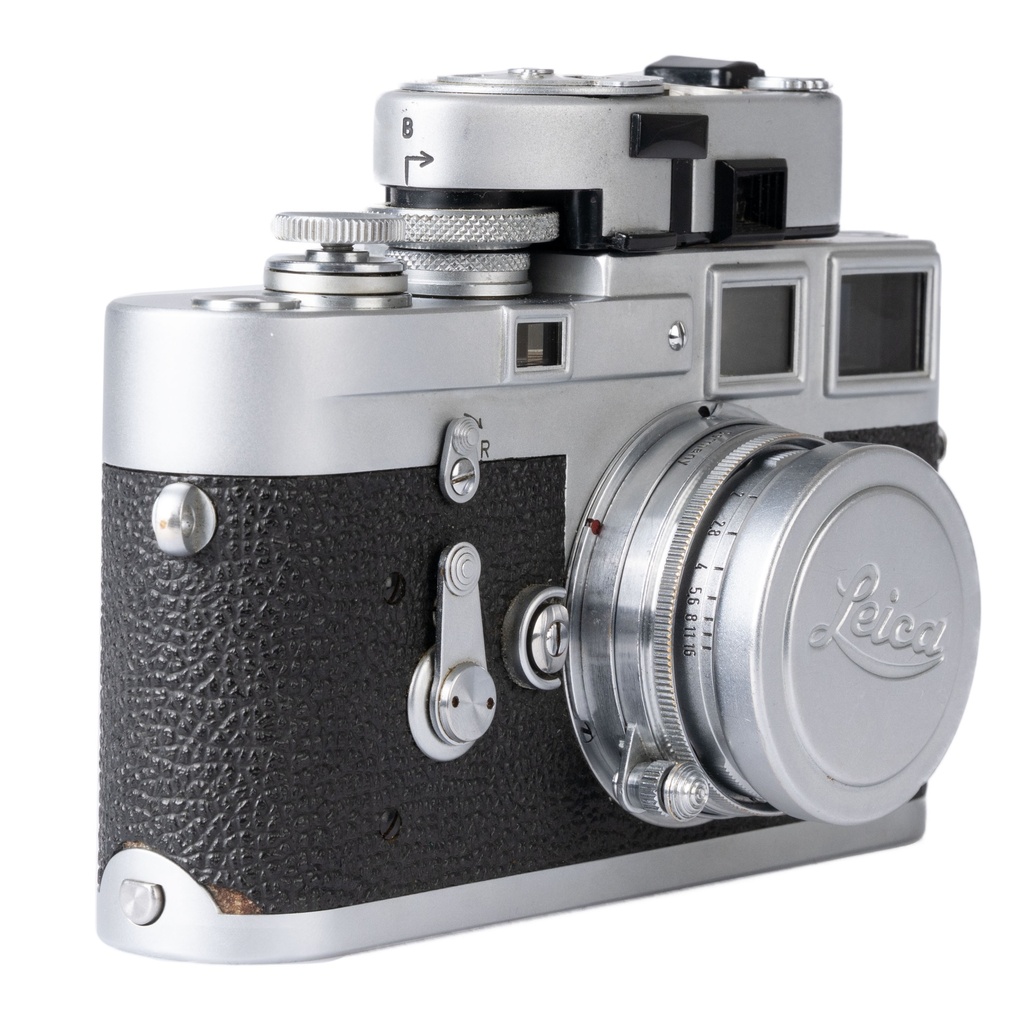 Leica M3 Body (Single Stroke) w/- 5cm f/2 Summitar-LTM w/- M mount adapter - Grade 8