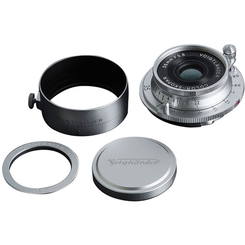 Voigtlander 35mm f/3.5 COLOR-SKOPAR Aspherical VM Lens Leica M : Silver
