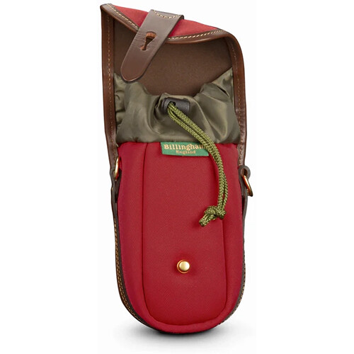 Billingham TEN-16 - Burgundy Canvas and Chocolate Leather