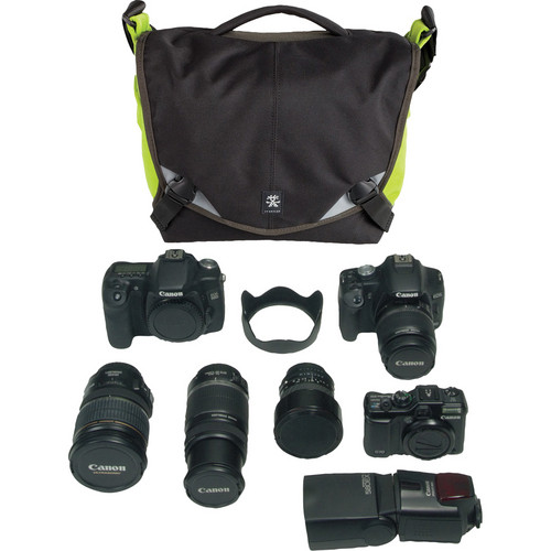 Crumpler 6 Million Dollar Home Bag (Black/snot green) - Grade 8