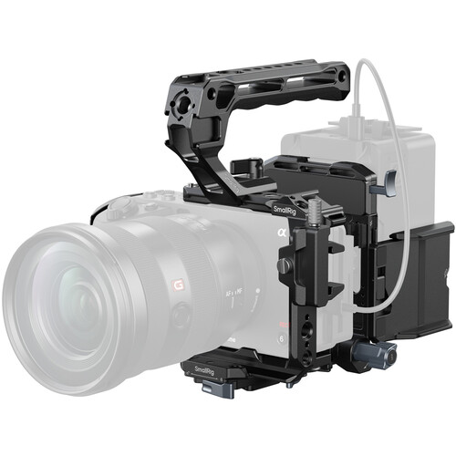 SmallRig 5823 Camera Cage Kit with V-Lock Battery Plate and Top Handle for Sony FX30/FX3