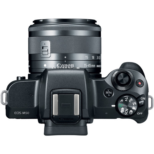 Canon EOS M50 w/- EF-M 15-45mm f/3.5-6.3 IS STM lens Kit - Grade 9 