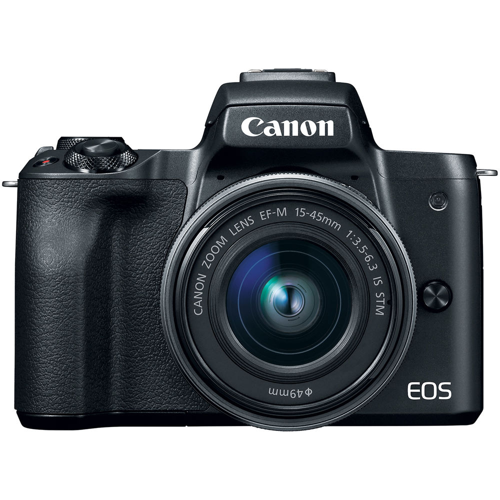 Canon EOS M50 w/- EF-M 15-45mm f/3.5-6.3 + 55-200mm f/4.5-6.3 IS STM Lens Kit - Grade 9 