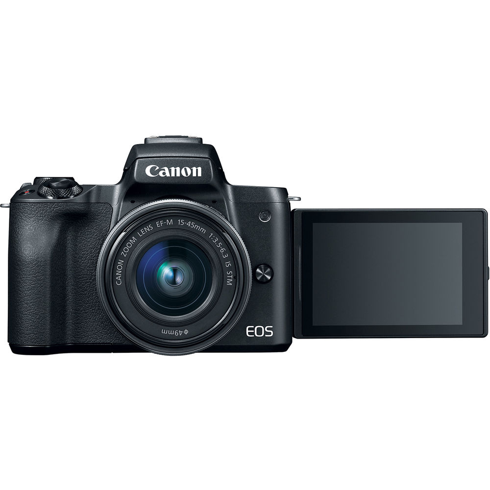 Canon EOS M50 w/- EF-M 15-45mm f/3.5-6.3 + 55-200mm f/4.5-6.3 IS STM Lens Kit - Grade 9 