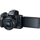 Canon EOS M50 w/- EF-M 15-45mm f/3.5-6.3 + 55-200mm f/4.5-6.3 IS STM Lens Kit - Grade 9 