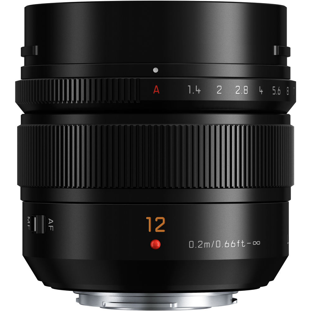Panasonic 12mm f/1.4 Lumix Leica DG ASPH Summilux Lens Black