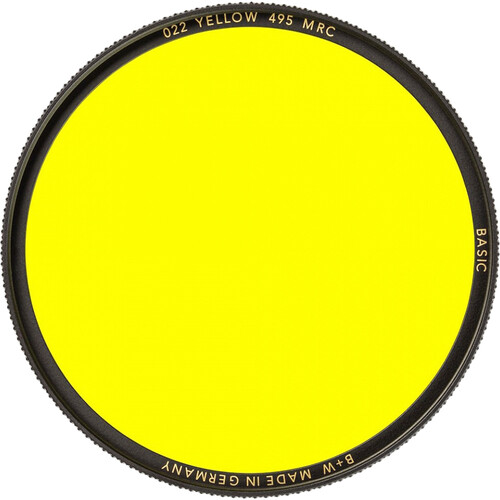 B+W 49mm 495/022 Yellow MRC Nano Basic Filter 