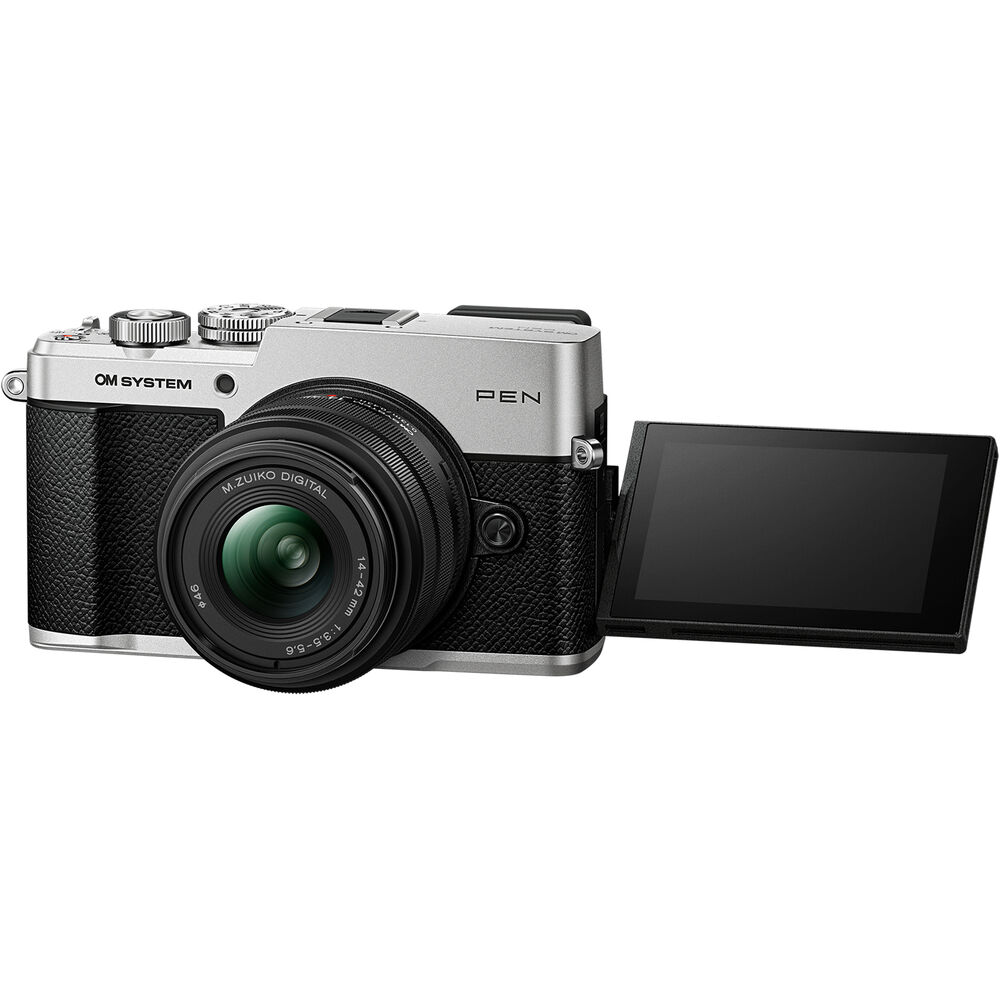 OM System Mirrorless Camera w/- 14-42mm III Lens (Silver)