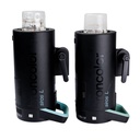 Broncolor Siros 800 L x 2 w/ extra batteries + Outdoor Trolley/backpack - Grade 8