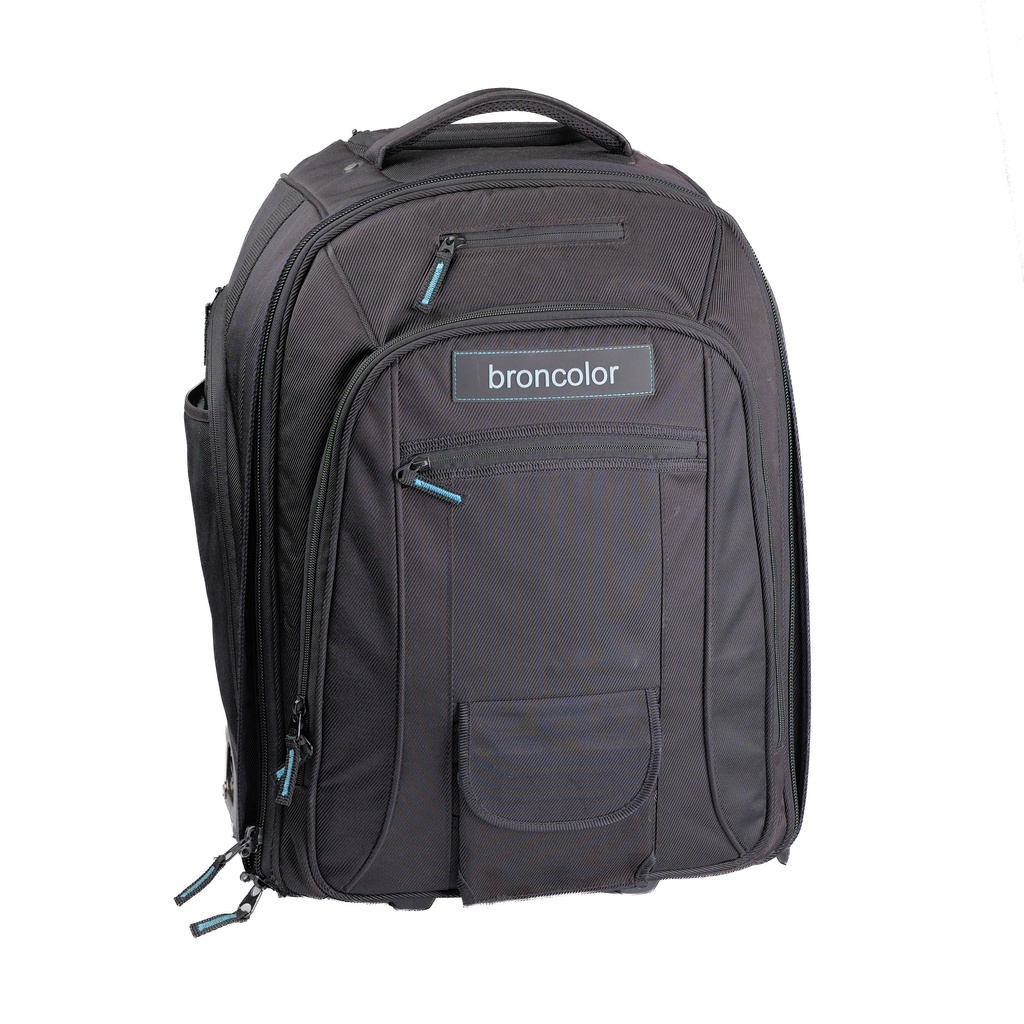 Broncolor Siros 800 L x 2 w/ extra batteries + Outdoor Trolley/backpack - Grade 8