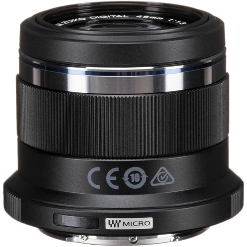 OM System 45mm f/1.8 Portrait Lens - Black 